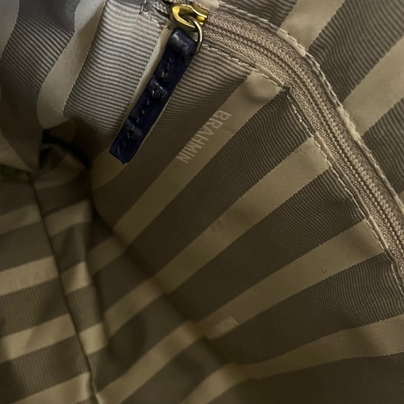 Brahmin Duxbury Medium Satchel Bag in Blue and Pecan - Picture 5 of 8